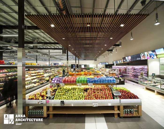 مدل های دکوراسیون داخلی فروشگاه سوپرمارکت