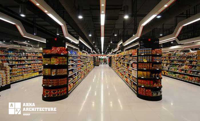 مدل های دکوراسیون داخلی فروشگاه سوپرمارکت